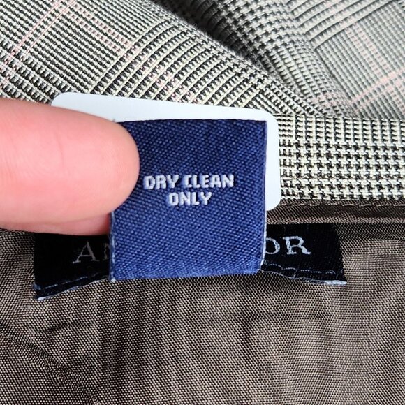 Ann Taylor Skirt Women 8 Black Pink Houndstooth Linen Blend Peplum Pencil Ruffle - Picture 12 of 12